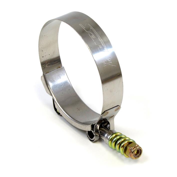 HPS Performance Products HPS Stainless Steel Spring Loaded T-Bolt Hose Clamp SAE 40 for 1-7/8" ID hose - Effective Size: 2.13"-2.44"