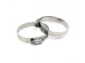 HPS Performance Products HPS Stainless Steel Worm Gear Liner Hose Clamp SAE 36 2pc Pack 1-13/16" - 2-3/4" (46mm-70mm)