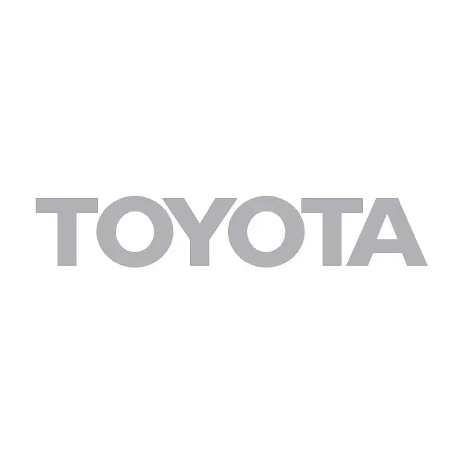 White Toyota Land Cruiser 2024+ front grille emblem overlays by StickerFab, simple and stylish car emblem decals.