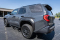 Perforated American flag rear window overlay vinyl for 2025+ Toyota 4Runner, exterior decal by StickerFab, gray carbonized design