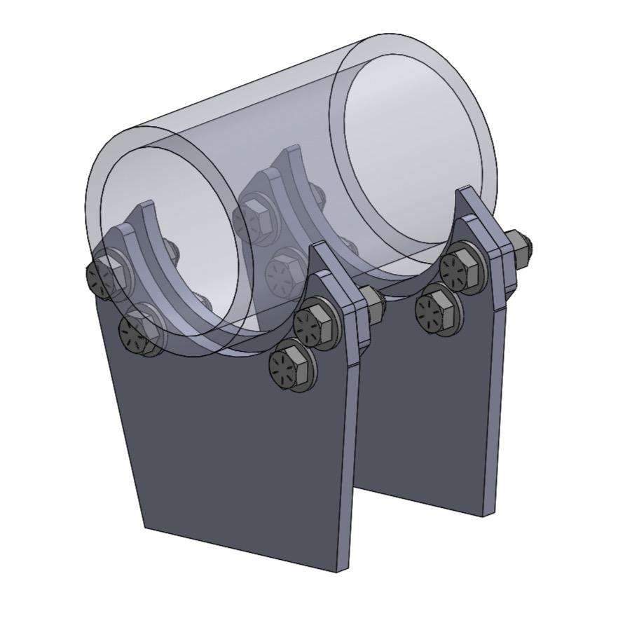 TMR Customs 2 Piece Driveshaft Carrier Bearing Mount - Laser