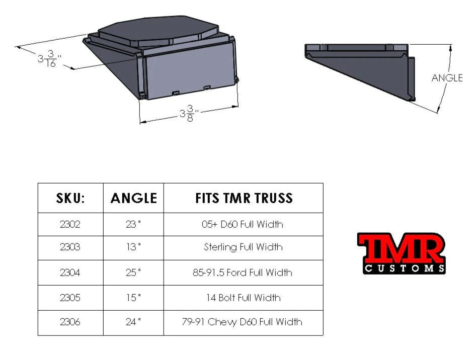 TMR Bump Stop Axle Pads