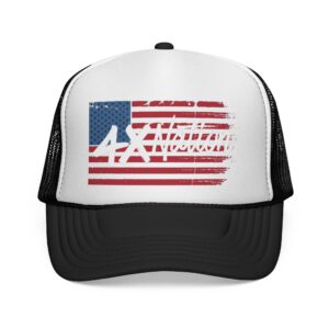 patriotic trucker cap freedom style hat, american flag gift, casual outdoor headwear, memorial day, 4th of july, trendy accessories